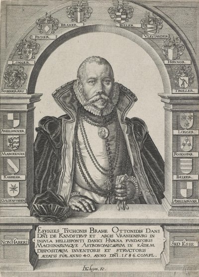 Portrait de Tycho Brahe, astronome (sans chapeau) - Jacques Gheyn de Ii